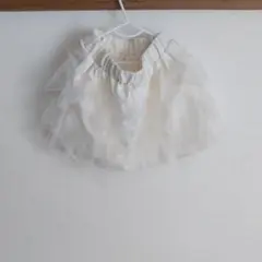 新品未使用アイボリー フリルスカート