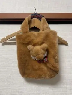 きつね 手提げかばん ぬいぐるみ レトロ 古着 ファーバッグ