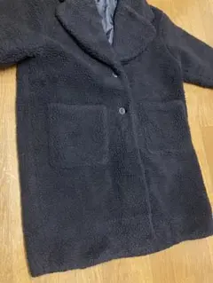 ノーブランド モコモココート 黒 Mサイズ