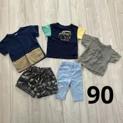 半袖　tシャツ　ショートパンツ　レギンス　90 男の子　まとめ売り