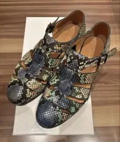 F.lli Giacometti ジャコメッティ グルカサンダル 42 パイソン
