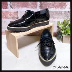 【DIANA ダイアナ】エナメル スニーカー ポインテッドトゥ 23.5 美品