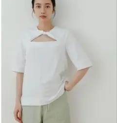 【GANNI】コットンジャージーTシャツ