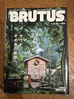 BRUTUS 12/15 サウナ特集 840円
