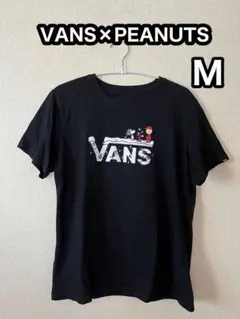 VANSスヌーピーTシャツ M ブラック