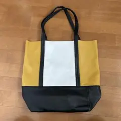 PLAN C★プランC★ロゴパッチ ハンドバッグ★トートショルダー紺色ほぼ未使用 PLAN C☆プランC☆ロゴパッチ ハンドバッグ☆トートショルダー
