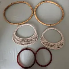 バッグ　持ち手　バンブー