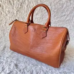 Polo Ralph Lauren 鍵付き レザー ボストンバッグ 本革 シボ革