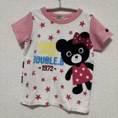 ミキハウス B子ちゃん 星Tシャツ ロゴ入り