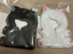 ぴたぬい　きぐるみネコ Black White Pitanui mode