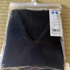 メンズ Vネック半袖Tシャツ M ブラック