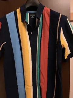 Lands' End マルチカラー ポロシャツ メンズM