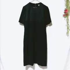 美品✨【Plata】プラタ 半袖カットソーワンピース 礼服 フォーマル（XL）