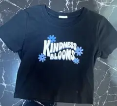 ショート丈 半袖 トップス Tシャツ Sサイズ ブラック