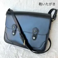 【人気】ITAGAKI 鞄 いたがき クラシカルショルダーバッグ レザー 黒