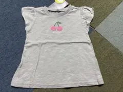 タグ付き新品☆さくらんぼふりふりTシャツ 95cm