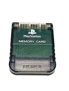 PS1　プレイステーション1用　ソニー純正　メモリーカード　スモークグレー