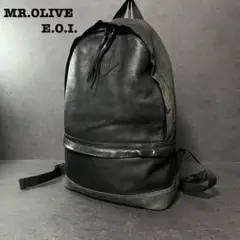 MR.OLIVE E.O.I. レザー バックパック ブラック　リュック　メンズ