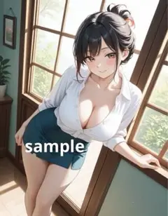 AIイラスト 美女 A4ポスター F90