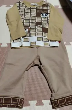 ズーミック　サントワ　くま　ぱんだ　パンツ ズボン　ロンT 長袖