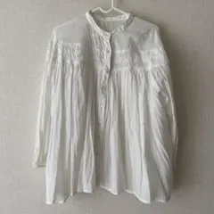 Elura ホワイト シャーリングシャツ Fサイズ