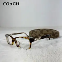 COACH メガネ べっ甲 ケース付き 度入りレンズ