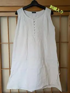 刺繍ノースリーブチュニック
