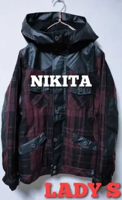 NIKITA ニキータ スノーボードウェア レディース ブラック チェック 良品
