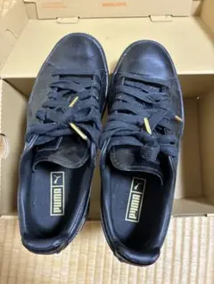 PUMA プーマ ブラック　CLYDE DRESSED スニーカー　クライド