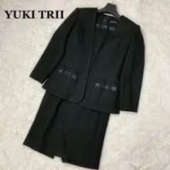 美品✨大きいサイズ ユキトリイ ブラックフォーマル 礼服喪服 セット ワンピース