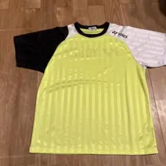 YONEX バトミントンシャツ 半袖 イエロー/ブラック　美品