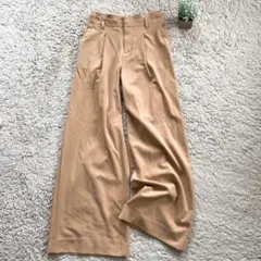 【BANANA REPUBLIC】ワイドパンツ タック入 ハイウエストカジュアル