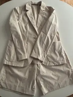 UNIQLO x Theory ベージュ セットアップ Sサイズ