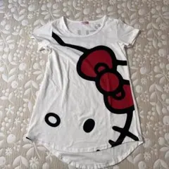 HELLO KITTY ハローキティ チュニック Tシャツ 白 サンリオ
