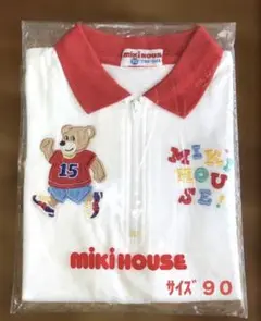 Miki House クマ刺繍 シャツ 半袖 90 ミキハウス