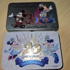 ディズニーシー20周年　ディズニーリゾート40周年　記念缶　お菓子缶