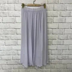 8863 ナノ・ユニバース シフォンジョーゼットイレヘムスカート M