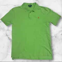 【美品】ポロラルフローレン　ポロシャツ　グリーン　XL（18-20）