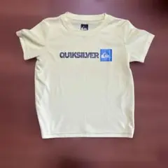キッズ用　Quiksilver ラッシュガード 半袖　薄黄色　120サイズ　子供