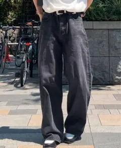 シンプルワイドデニム　ELA