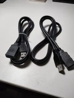 USB3.0延長ケーブル1m×2