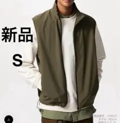 新品　ユニクロ ウィンドプルーフベスト 男女兼用 オリーブ　S