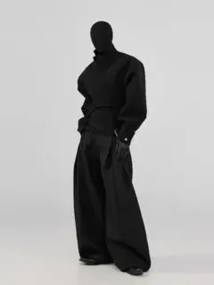 新品　FRKM pleats wide slacks プリーツ　ワイドスラックス