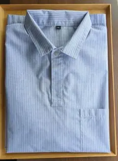 無印良品　半袖 布帛ポロシャツ