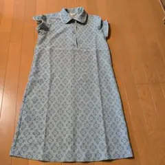 花柄 レトロ風　半袖ワンピース Mサイズ