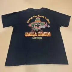 古着半袖Tシャツ HABLA DIABLO ブラック