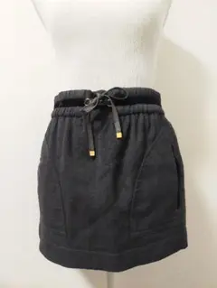 GUCCI(グッチ) ウール ミニスカート 黒 TK503