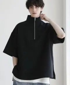 LILL ハーフジップカットソー