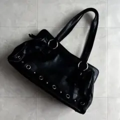 00s archive Y2K leather shoulder bag