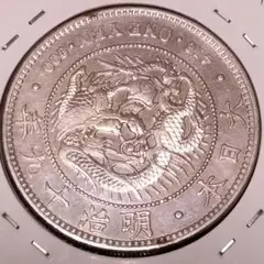 一円銀貨 明治19年